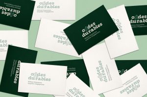 Déclinaison Logo Ondes Durables mockup carte de visite