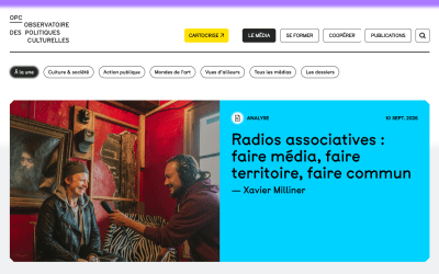 Un article de la CORLAB à lire sur le site de l’Observatoire des politiques culturelles